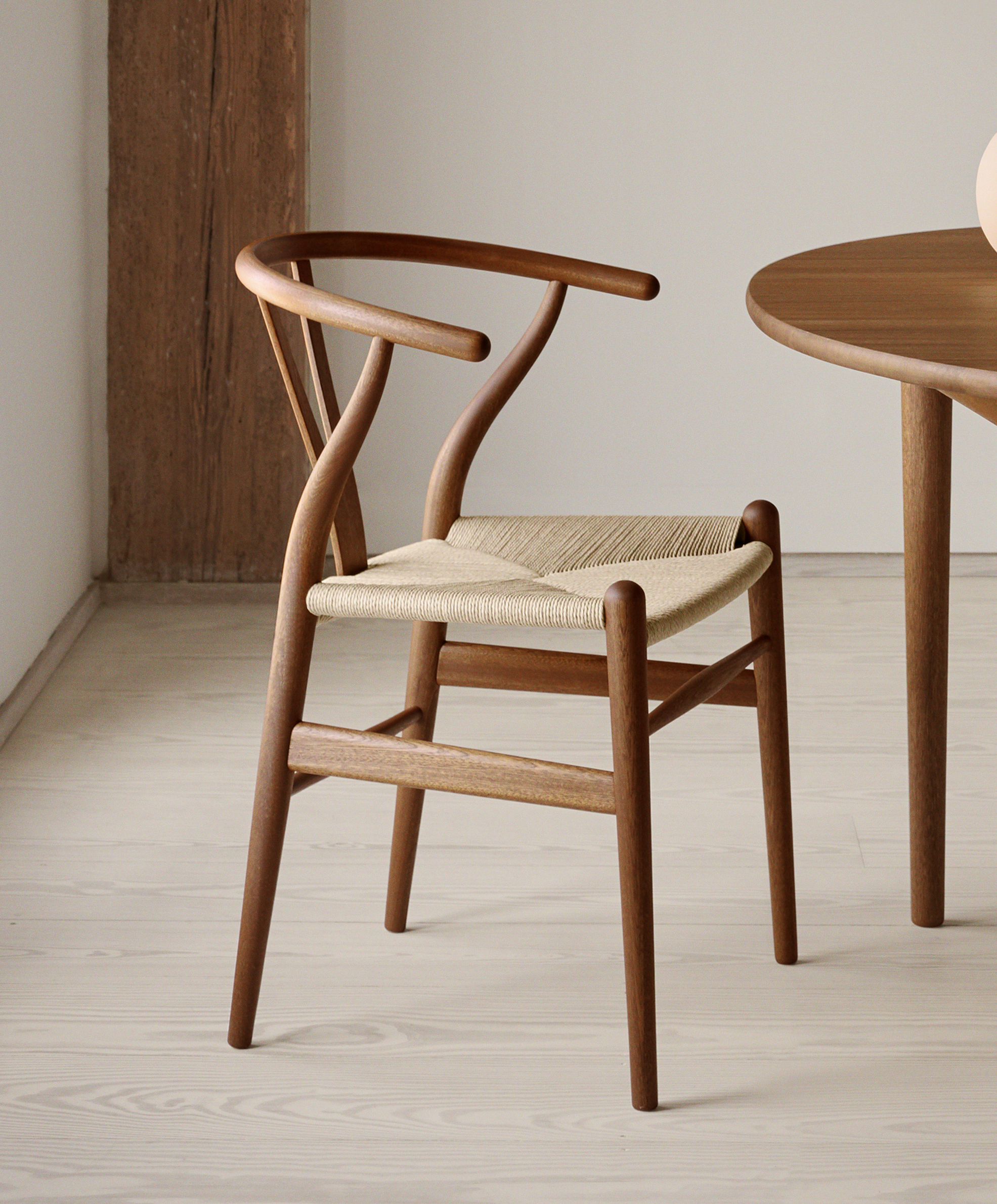 Yチェア CH24 マホガニー材 オイル仕上 ナチュラルペーパーコード 限定